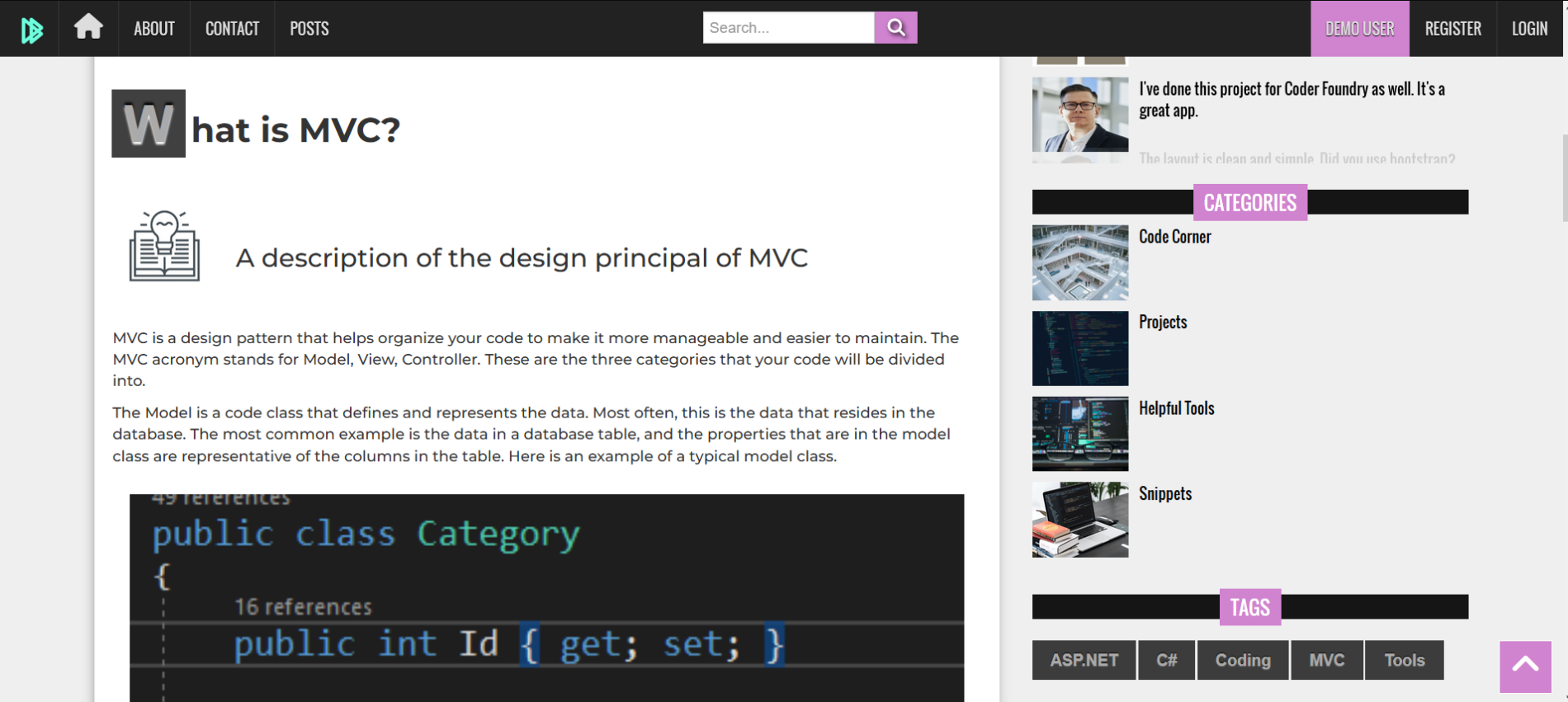 blog project image